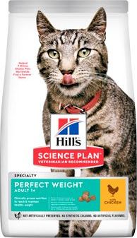 Granule pro kočky Hill's Fel. Dry SP Adult Perfect Weight, Chicken, 7 kg