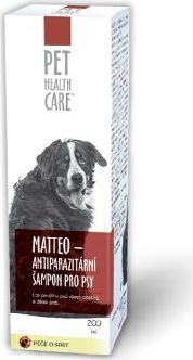 PET HEALTH CARE Šampon pro psy antiparazitní Matteo PHC, 200 ml