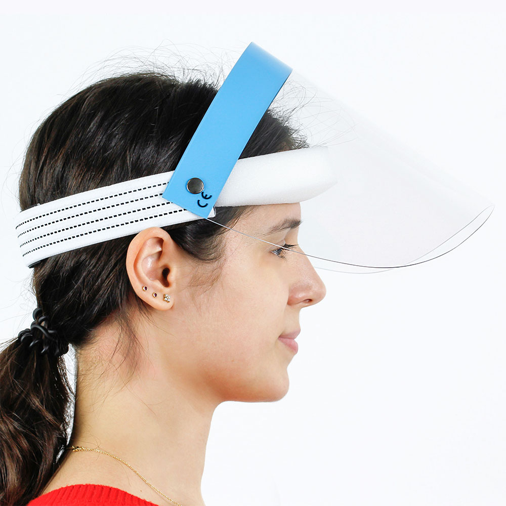 CASCO Ochranný štít polohovatelný CASCO, modrý