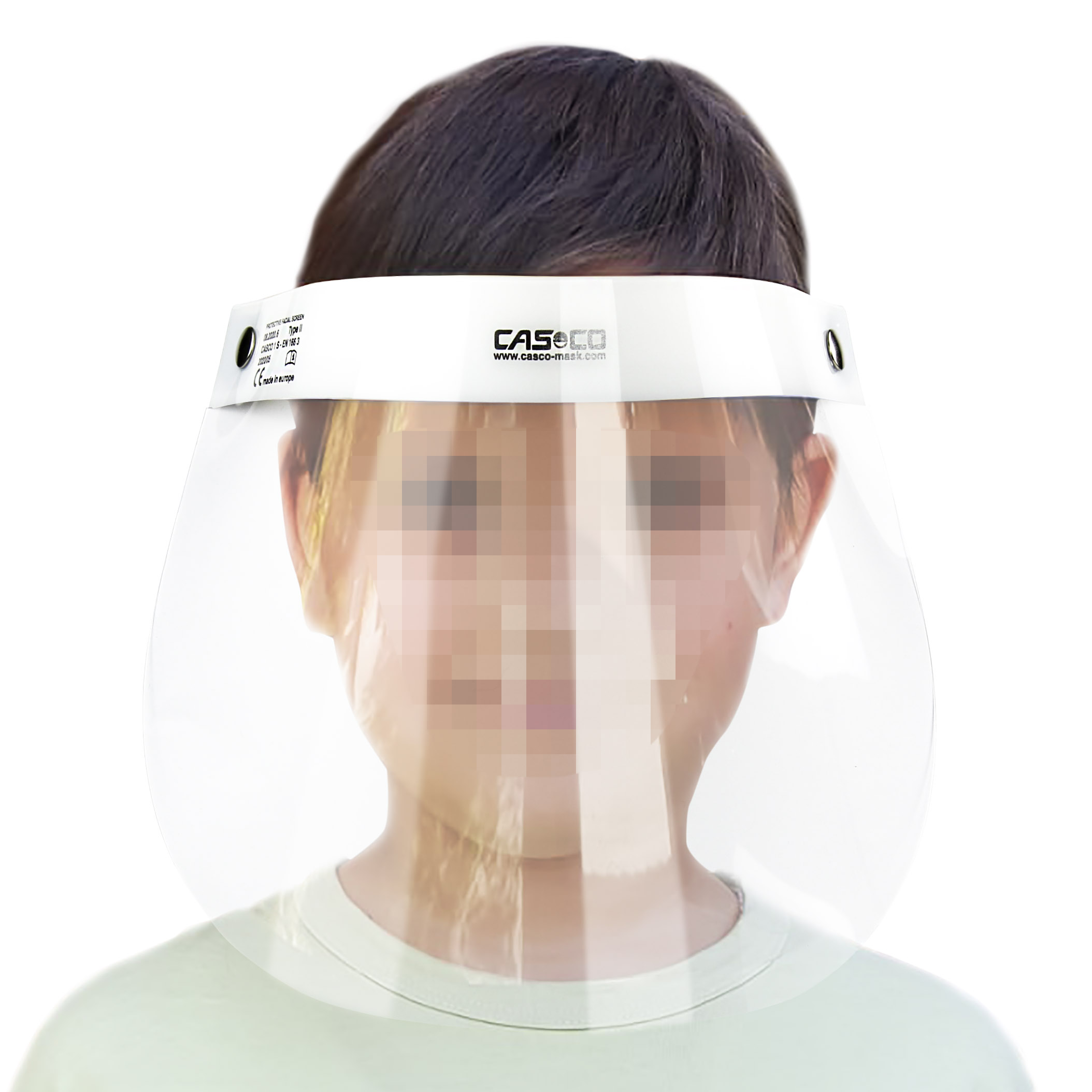 CASCO Ochranný štít polohovatelný pro děti CASCO, bílý