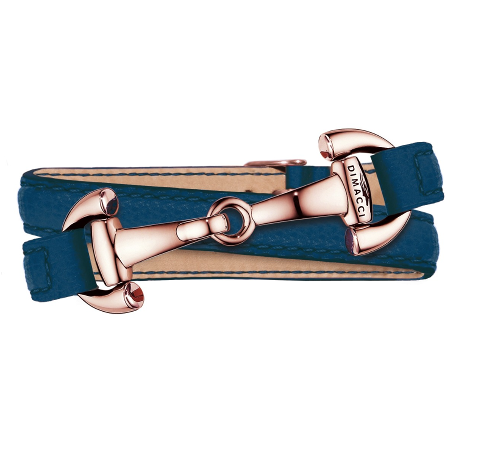 DIMACCI Náramek ASCOT DIMACCI, navy blue/rosegold
