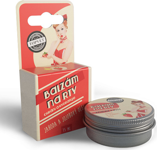 Green idea Balzám na rty - Jahoda a jojobový olej GREEN IDEA, 15 ml