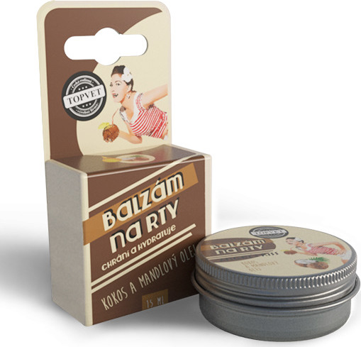 Green idea Balzám na rty - Kokos a mandlový olej GREEN IDEA, 15 ml