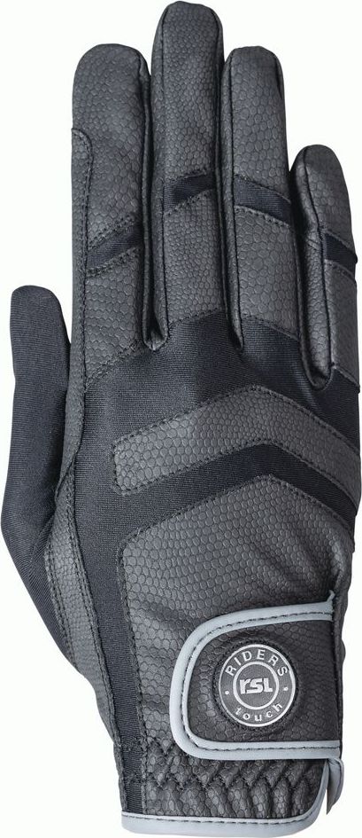 RSL Rukavice jezdecké Palma RSL, black/grey Velikost: L
