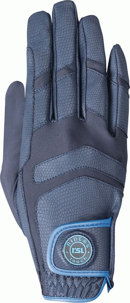 RSL Rukavice jezdecké Palma RSL, navy/light blue Velikost: L