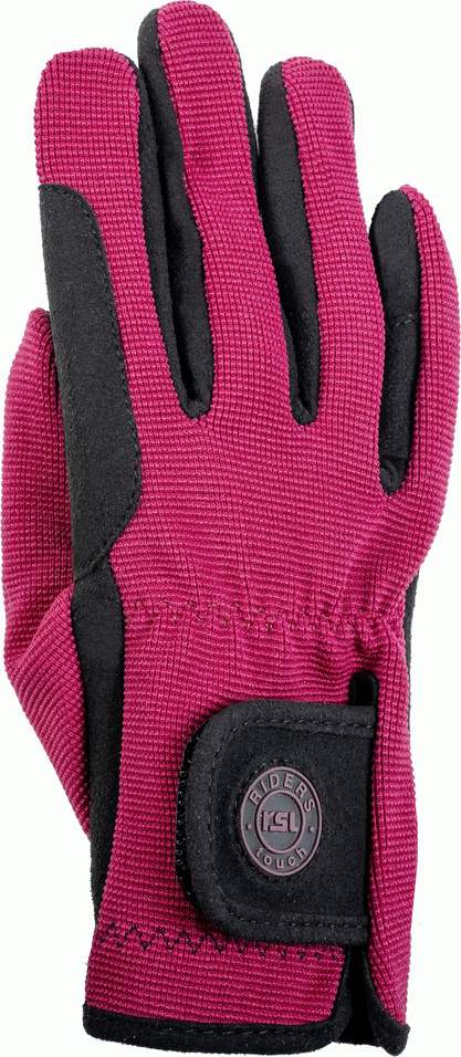 RSL Rukavice jezdecké Holly RSL, dětské, blackberry/black Velikost: 4XS