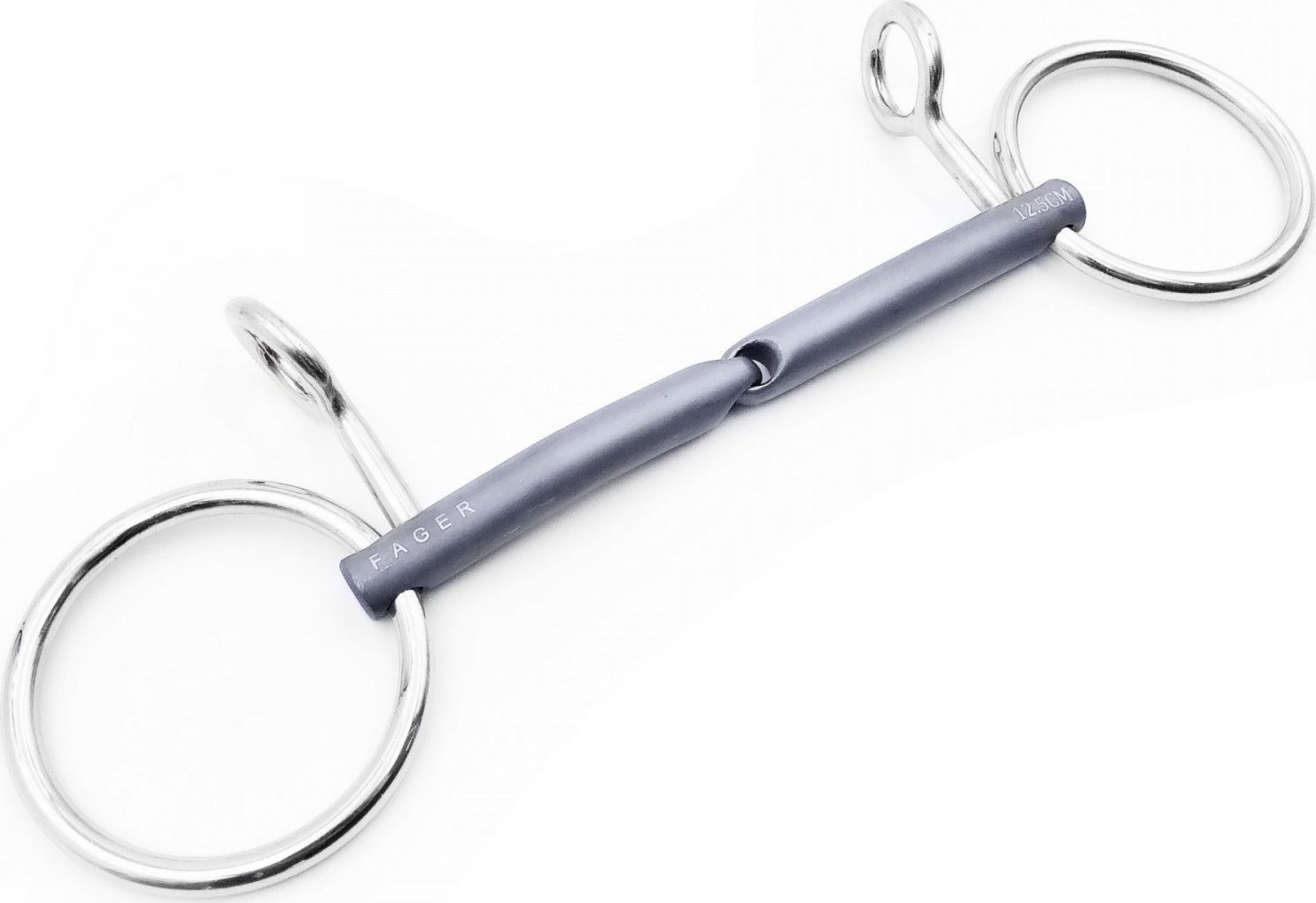 Udidlo Baucher jednou lomené Loose Rings Titanium Anton Fager Velikost: 14,5 cm