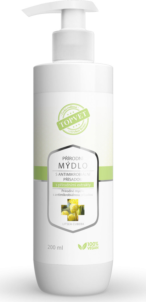 Green idea Mýdlo přírodní s antimikrobiální přísadou a přírodními extrakty GREEN IDEA, 200 ml