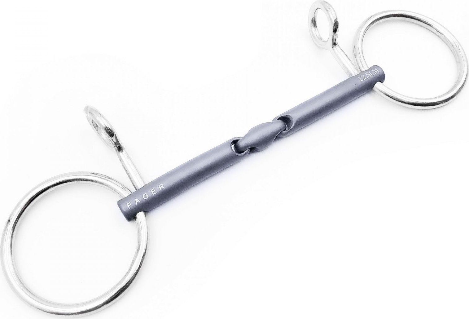 Udidlo Baucher dvakrát lomené Loose Rings Titanium Fredric Fager Velikost: 11,5 cm