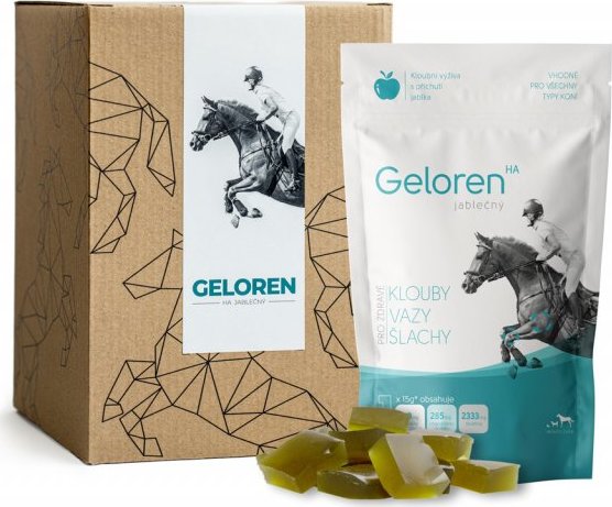 Kloubní výživa Geloren HA, jablečný, 1350 g (3 sáčky po 450 g)