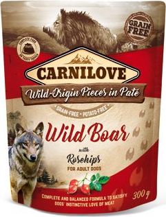 Carnilove Dog Pouch Paté Wild Boar & Rosehips 300 g
