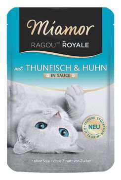 Kapsička pro kočky Miamor Ragout, tuňák+kuře ve šťávě, 100 g