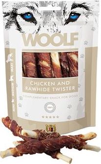 Woolf Pamlsky pro psy WOOLF, chicken and rawhide, 100 g