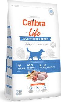 Granule Calibra Dog Life Adult Medium Breed Chicken, 12 kg