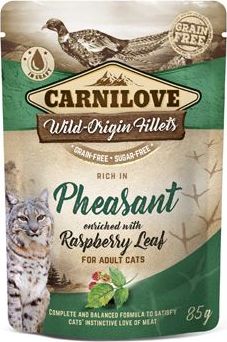 Carnilove Cat Pouch Pheasant & Raspberry Leaves 85 g