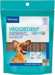 Virbac Plátky žvýkací Veggiedent  C.E.T Virbac, XS, 15 ks