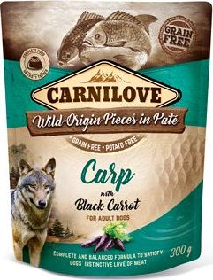 Carnilove Dog Pouch Paté Carp & Black Carrot 300 g