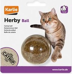 Karlie Hračka kočka Koule s šantou kočičí 5 cm KAR