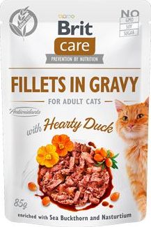 Brit Care Kapsička pro kočky Brit Care, Fillets in Gravy Hearty Duck, 85 g