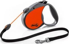 flexi Vodítko Neon Reflect Flexi, Lanko M, 5 m/20 kg, orange