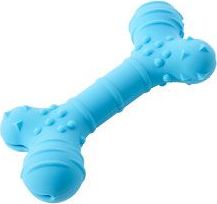 Kruuse Jorgen A/S Hračka pes BUSTER Flex Bone, 16 cm, modrá