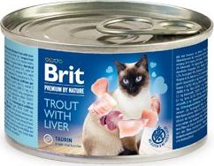 Brit Premium Cat by Nature konz Trout&Liver 200 g