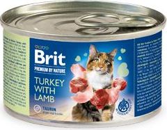 Brit Premium Cat by Nature konz Turkey&Lamb 200 g