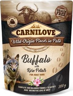 Carnilove Dog Pouch Paté Buffalo & Rose Petals 300 g
