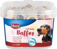 Pamlsky pro psy Trixie BAFFOS,  hovězí/dršťky, 140 g