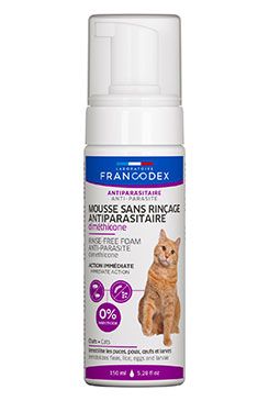 Pěna bezoplachová pro kočky Francodex Dimethicone, 150 ml