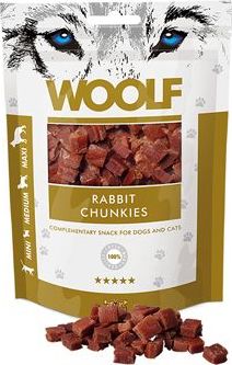 Woolf Pamlsky pro psy WOOLF, rabbit chunkies, 100 g
