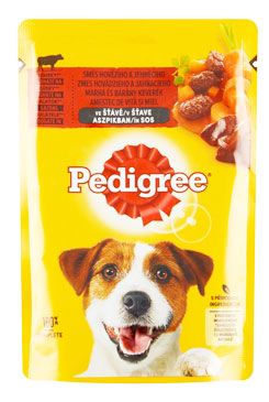 Kapsička pro psy Pedigree Adult, hovězí+jehně ve šťávě, 100 g