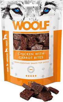 Woolf Pamlsky pro psy WOOLF, chicken with carrot, 100 g