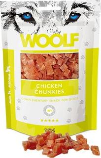 Woolf Pamlsky pro psy WOOLF, chicken chunkies, 100 g