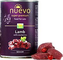 Nuevo kočka Senior Jehněčí s brusinkami konz. 400 g