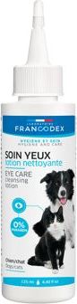 FRANCODEX Roztok čistící na oči Francodex, pes/kočka, 125 ml