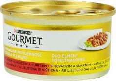 Purina Konzerva pro kočky Gourmet Gold Purina, duš.hov.a kuře, 85 g