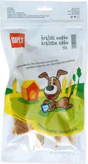 MAPES Pochoutka pro psy MAPES, sušené králičí ouško, 55g