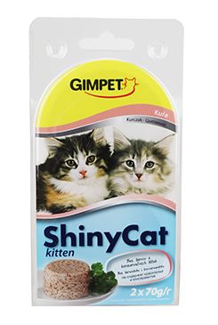 Gimpet kočka konz. ShinyCat  Junior kuře 2x70 g