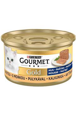 Purina Konzerva pro kočky Gourmet Gold Purina, jemná krůta, 85 g