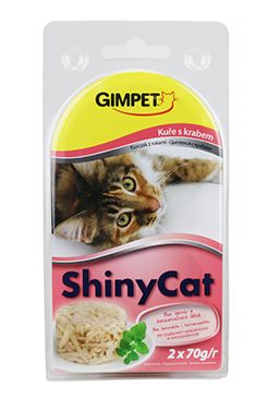 Gimpet kočka konz. ShinyCat  kuře/krab 2x70 g