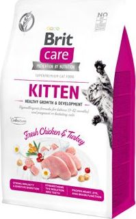 Granule pro kočky Brit Care Cat GF, Healthy Growth&Develop, 0,4 kg