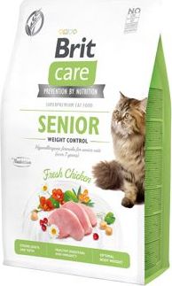 Granule pro kočky Brit Care GF, Senior Weight Control, 2 kg