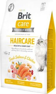 Granule pro kočky Brit Care GF, Haircare Healthy&Shiny Coat, 2 kg