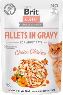 Brit Care Kapsička pro kočky Brit Care, Fillets in Gravy Choice Chicken, 85 g