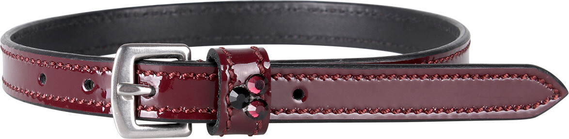 QHP Řemínky ke špornám Chianti QHP, black/burgundy