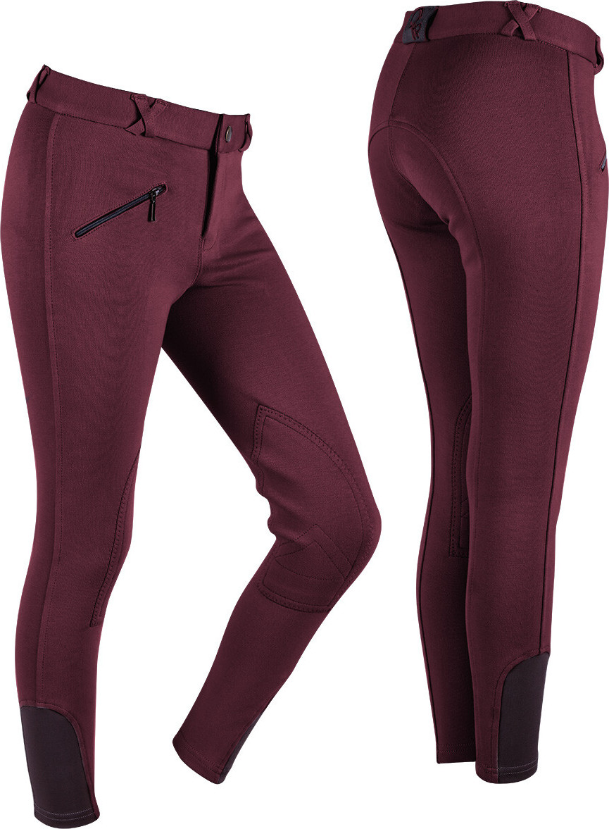 Rajtky Junior Q-essentials s kolenními záplatami, dětské, burgundy Velikost: 128
