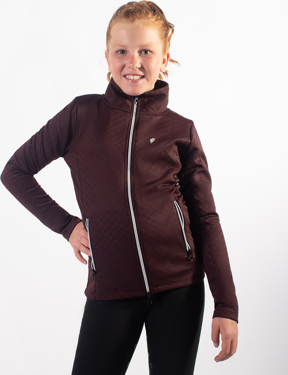 QHP Mikina Diamond QHP, dětská, wine red Velikost: 140