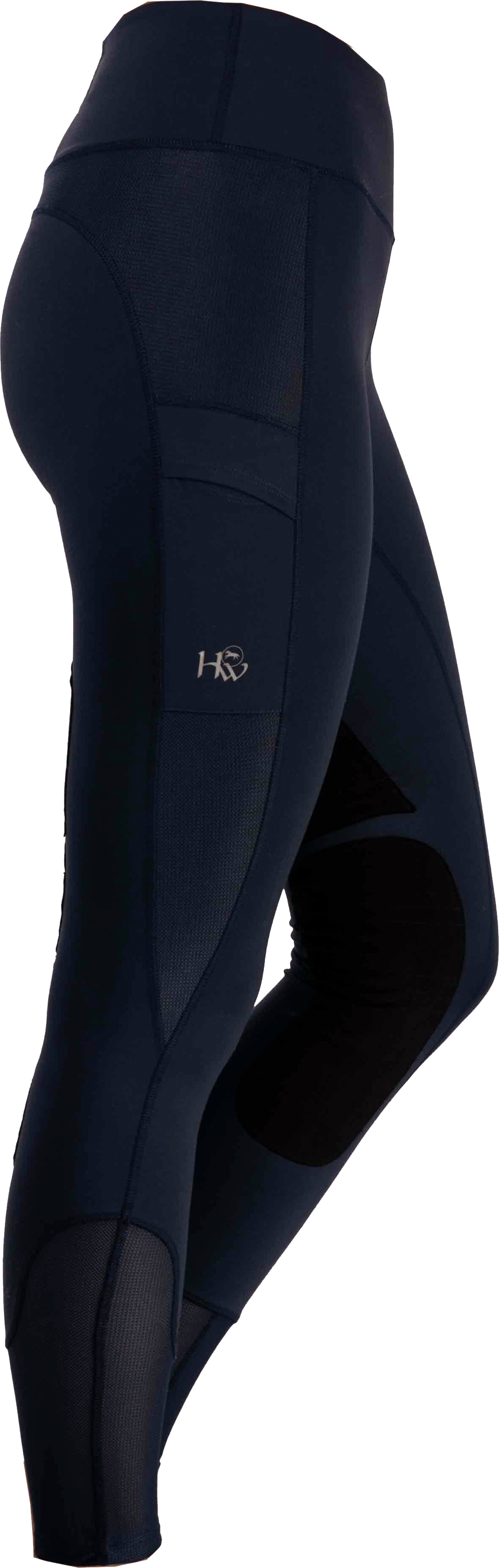 HORSEWARE Legíny multifunkční sportovní Horseware, s kolenními záplatami, dámské, dark navy Velikost: XL