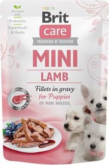 Kapsička pro psy Brit Care Dog, Mini Puppy Lamb fillets in gravy 85 g